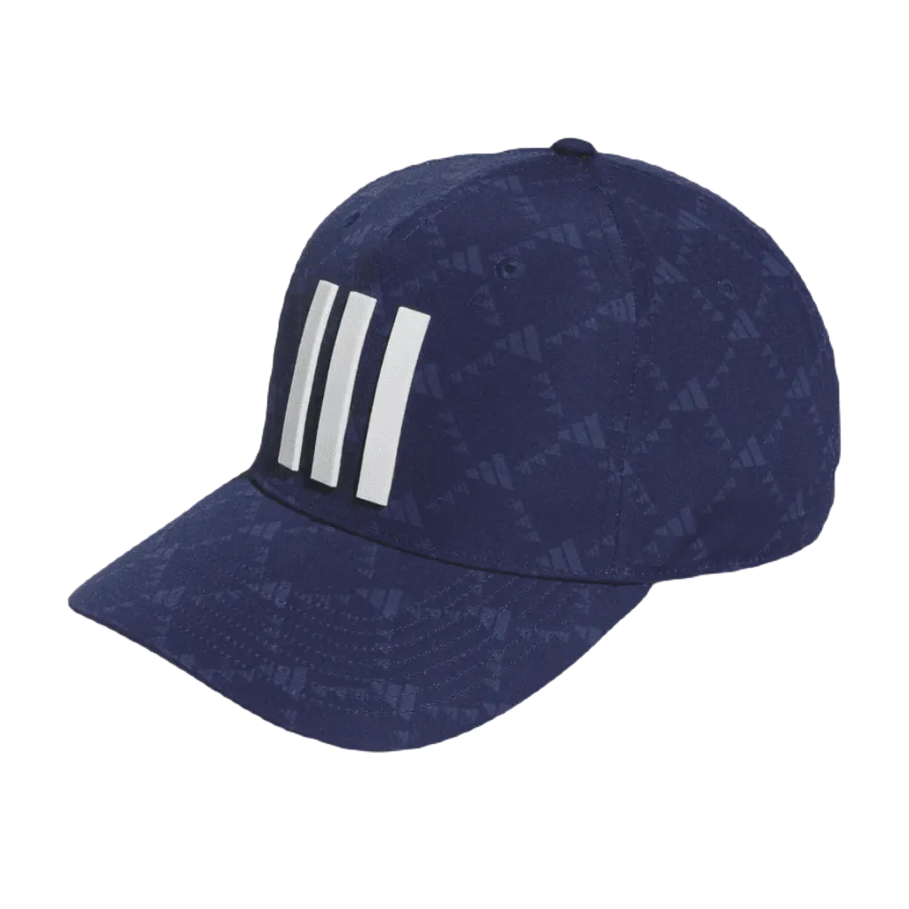 Adidas Tour 3-Stripes Printed Golf Cap - Navy