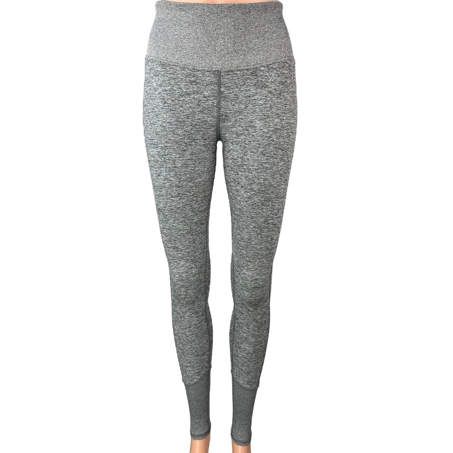 Alo Yoga Gray Heather High Rise Yoga Workout Athletic Leggings Pants Size XS