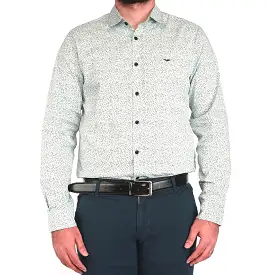 Black Spotted Print Casual Shirt