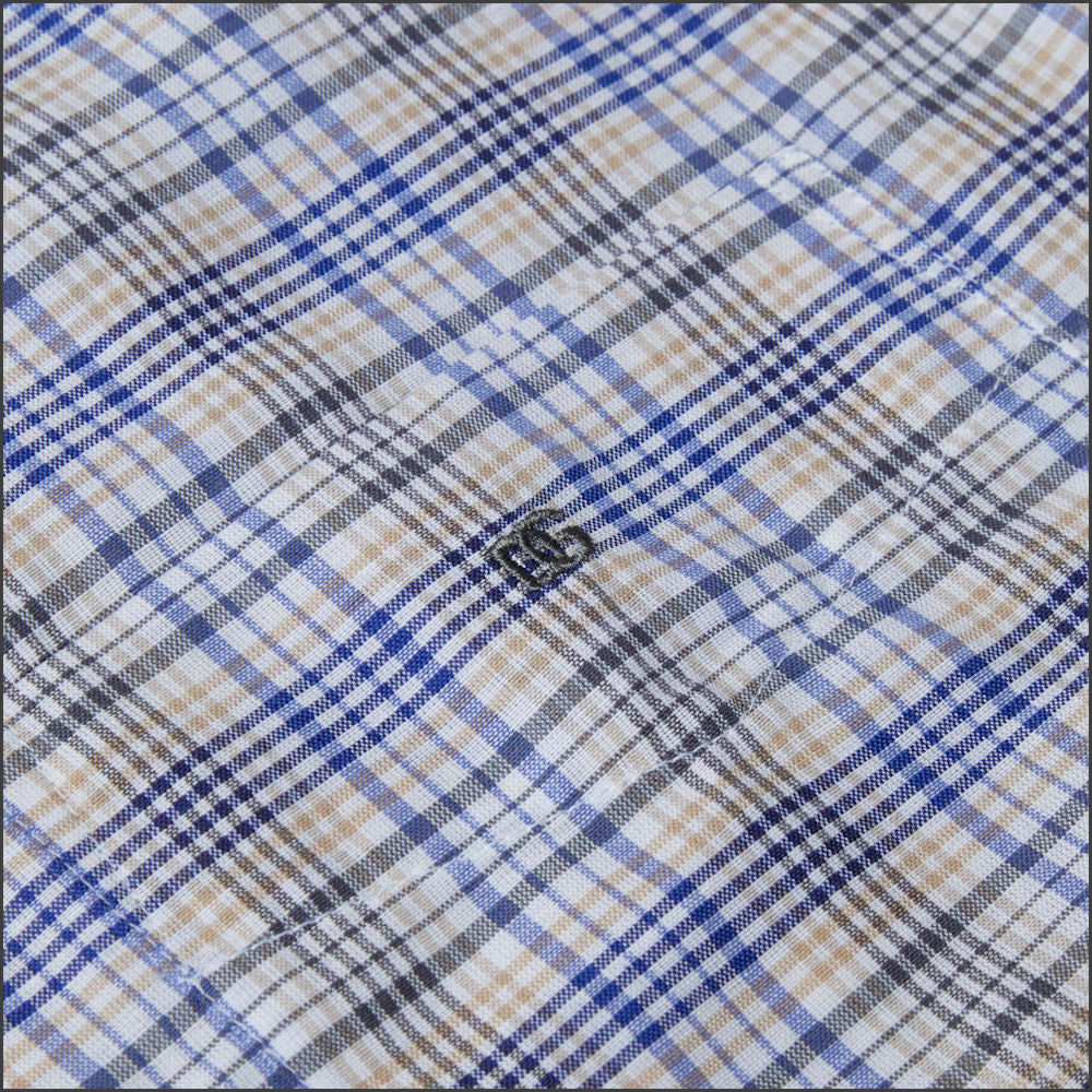 Dg's Beige Check SS Shirt-