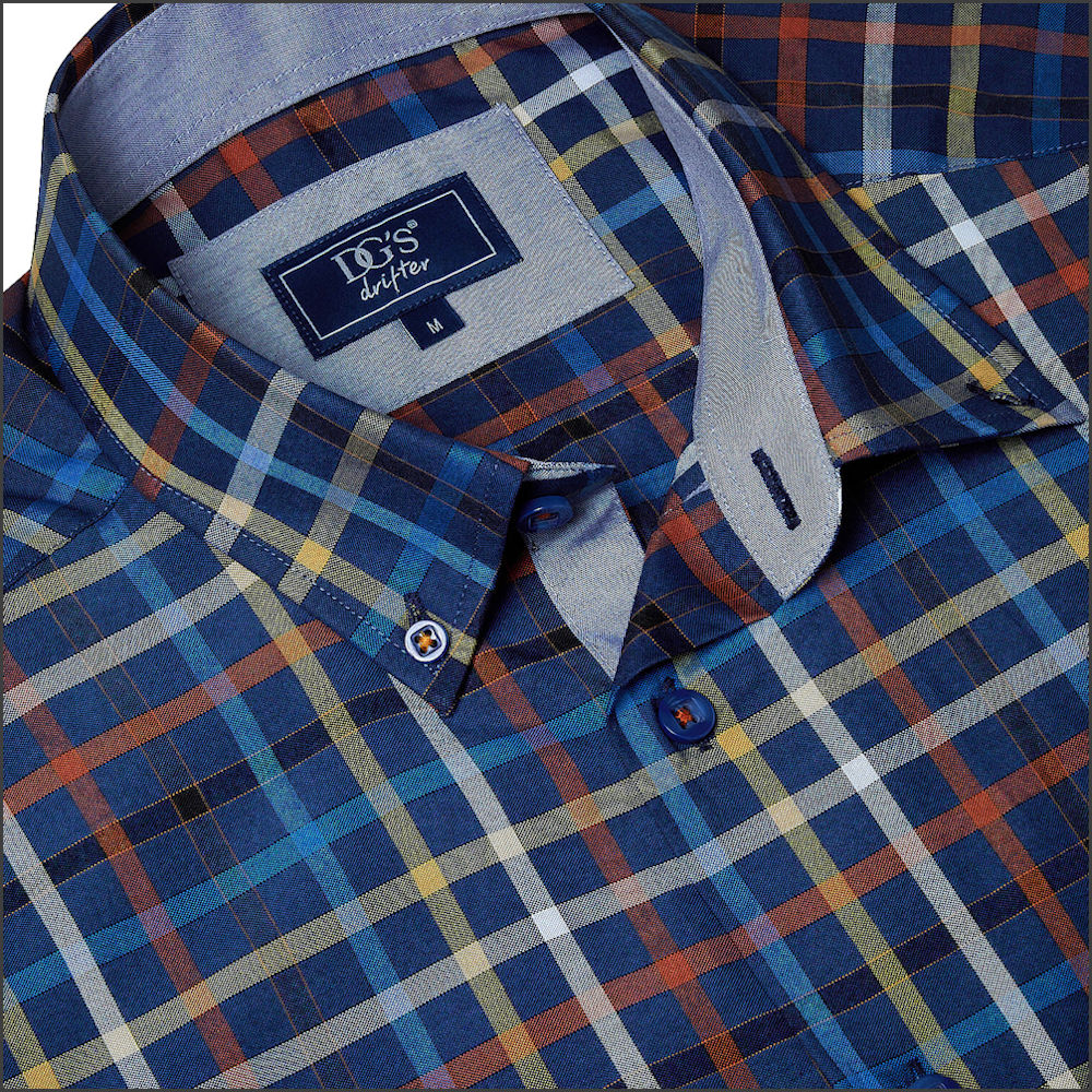 Dg's Blue Multi Check SS Shirt-