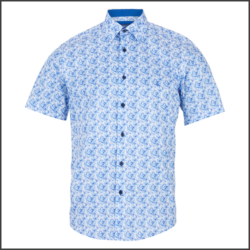 Dg's Blue Pattern Shirt SS-