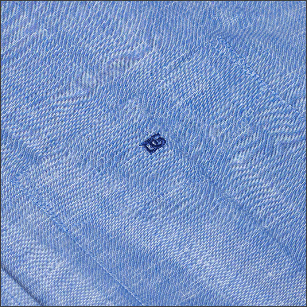 Dg's Blue Woven SS Shirt-