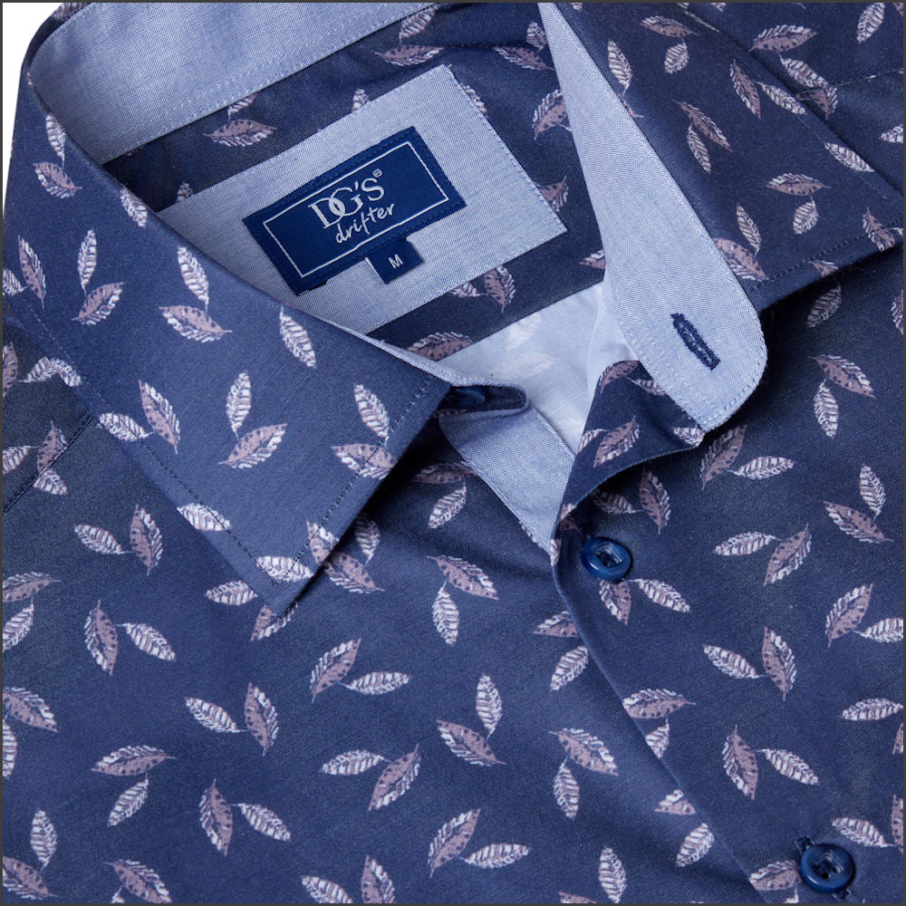 Dg's Dark Blue Pattern Shirt SS-