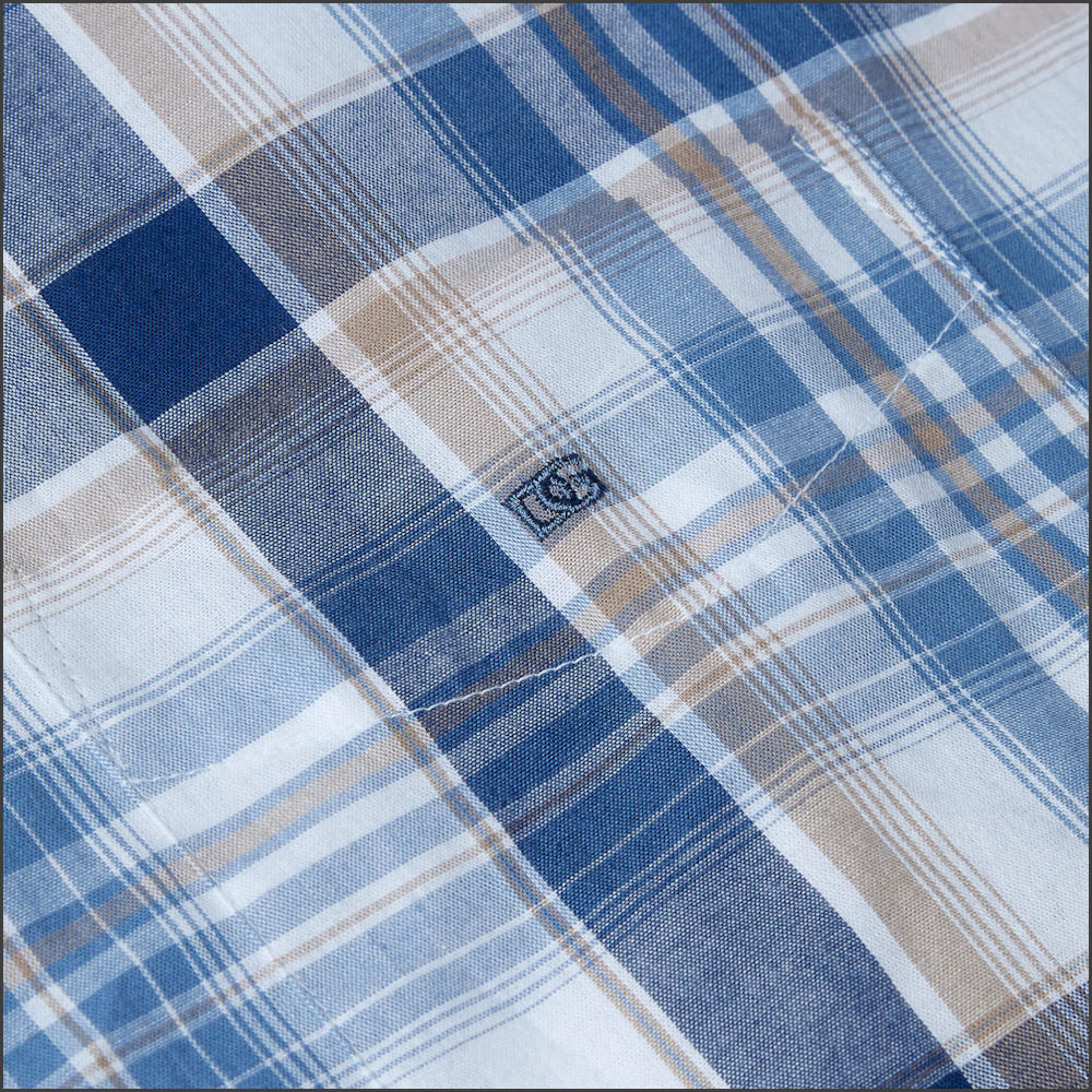 Dg's Multi Blue check SS Shirt-