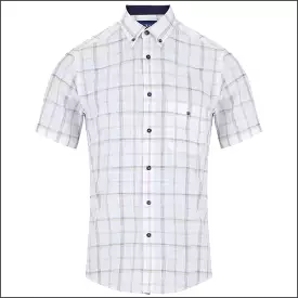 Dg's White Multi Check SS Shirt-