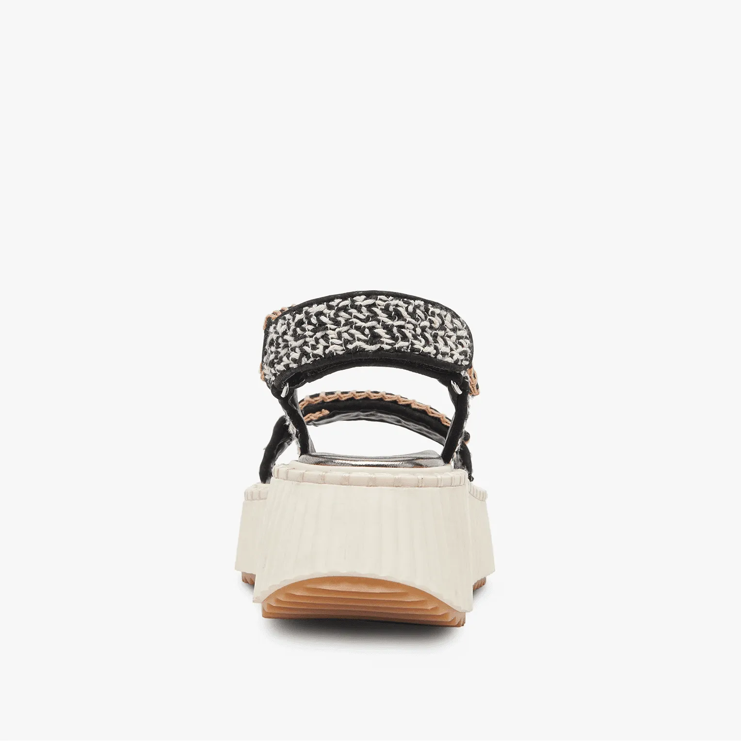 Dolce Vita Debra Sandals in Black White Nubuck