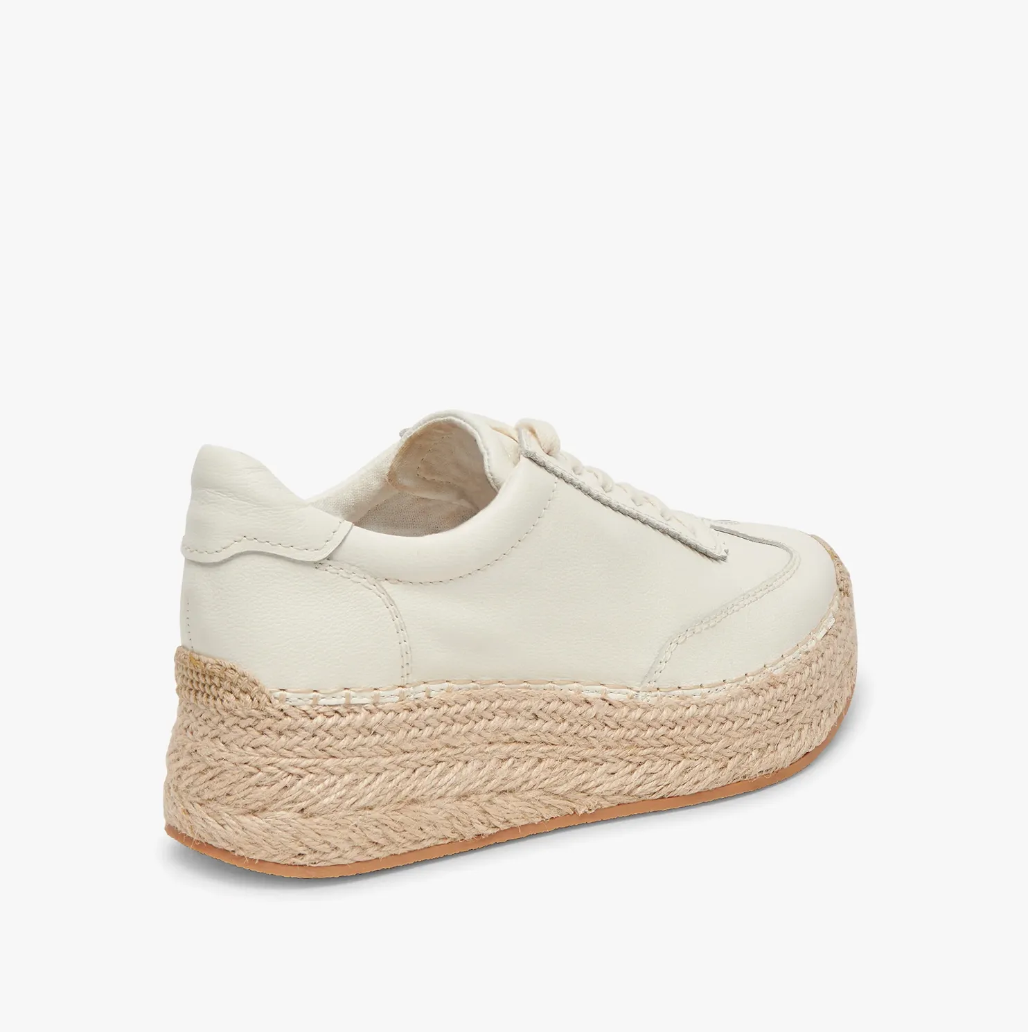 Dolce Vita Jaja Platform Sole Sneakers in White Leather