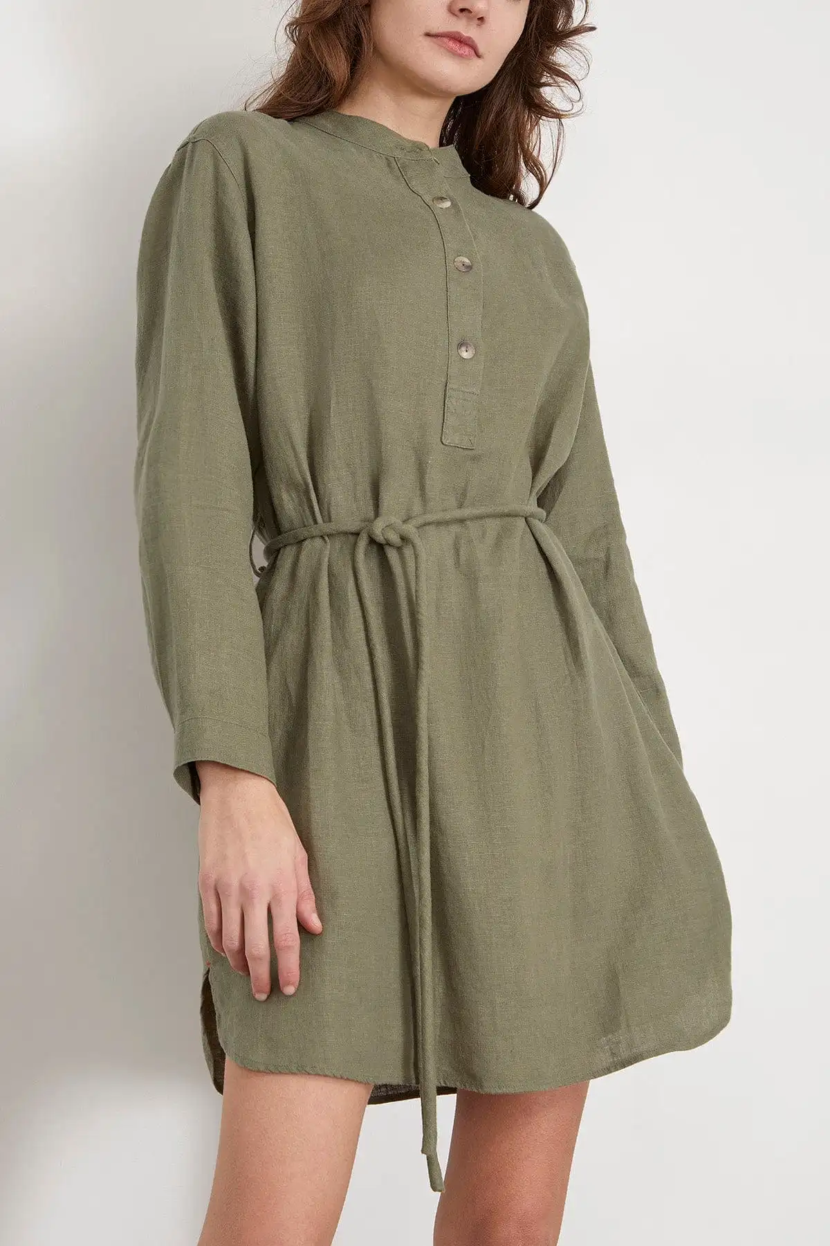 Dorian Dress in Mossy