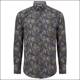 Drifter Geneva  Brown Multi Pattern Shirt<>