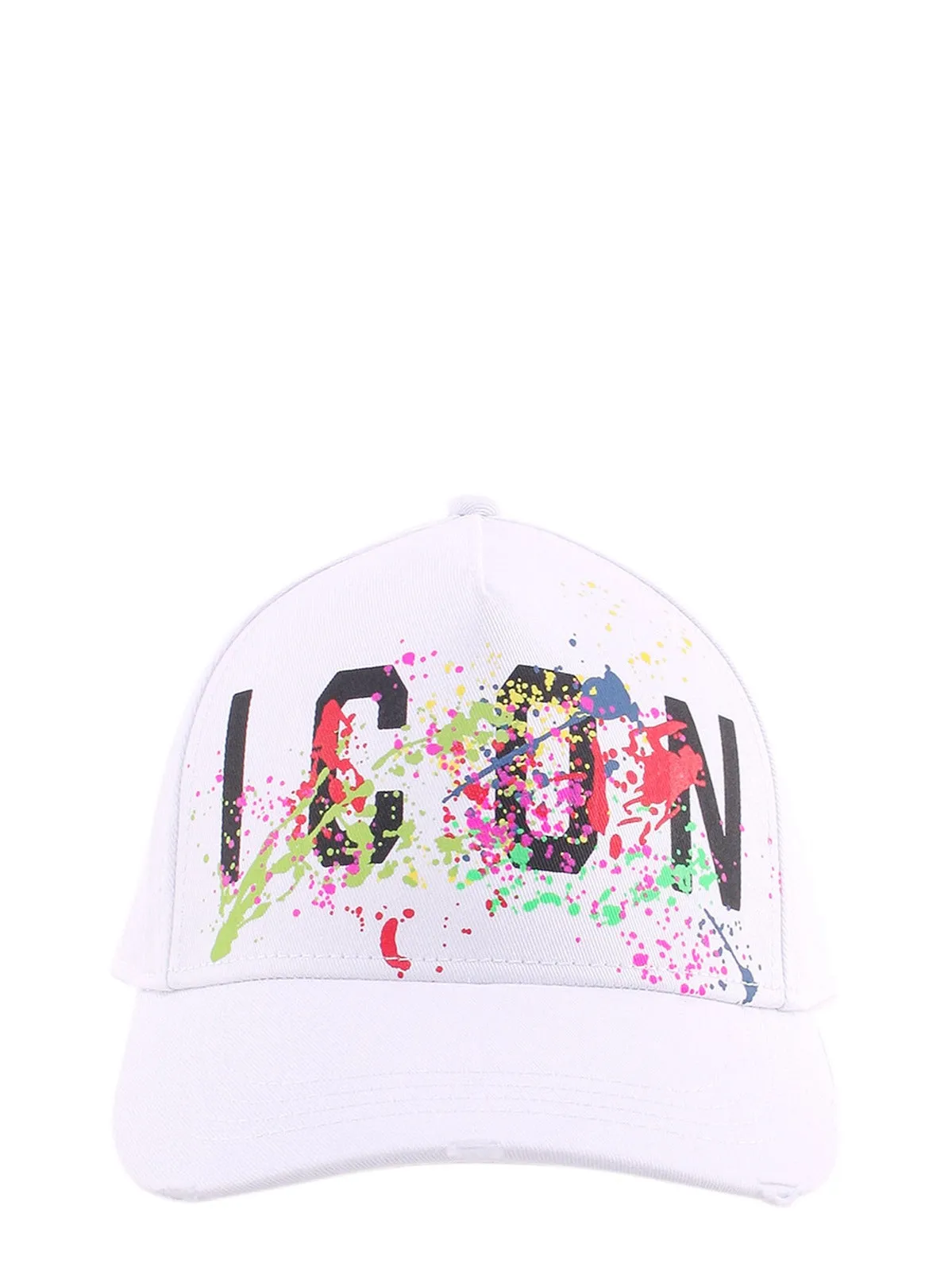 Dsquared2 Icon Splatter Distressed Baseball Cap