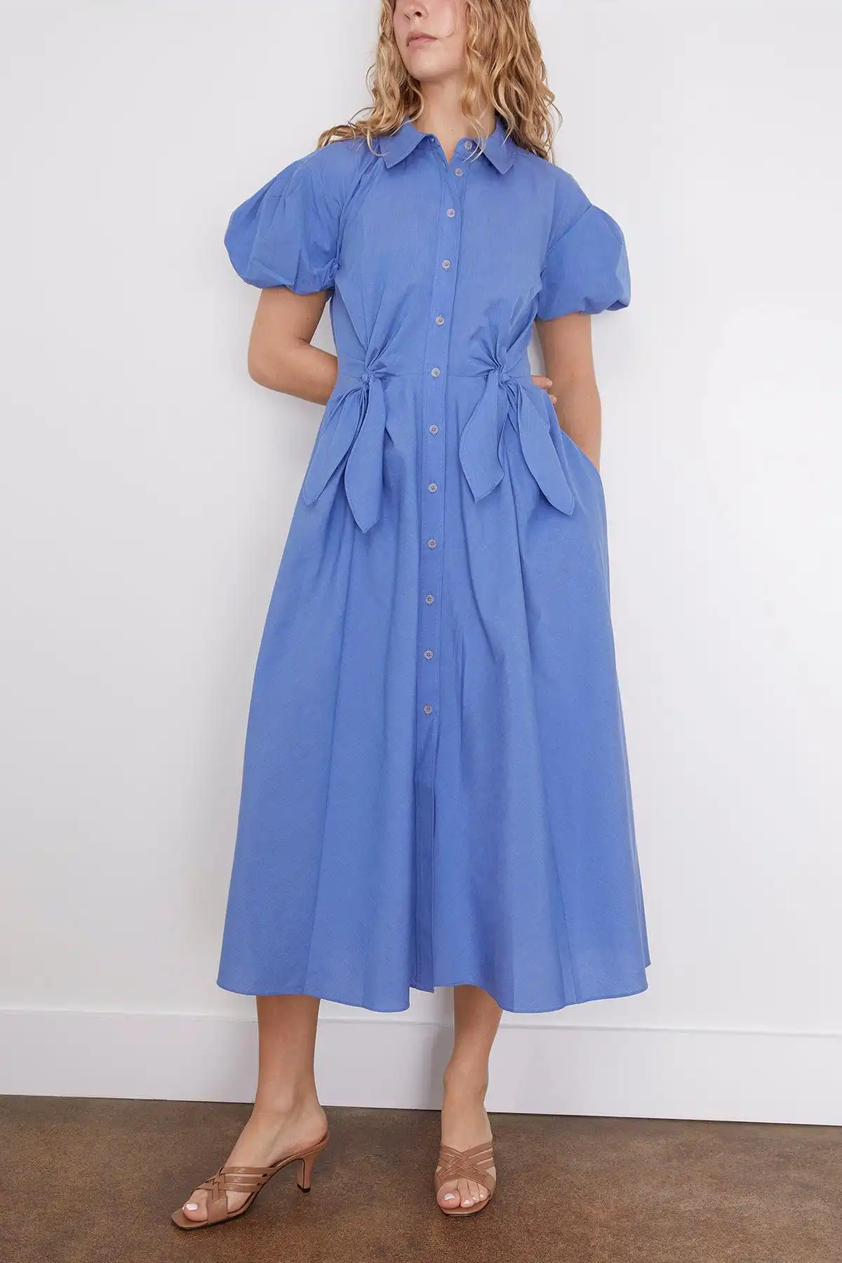 Elza Dress in Medium Oxford (TS)