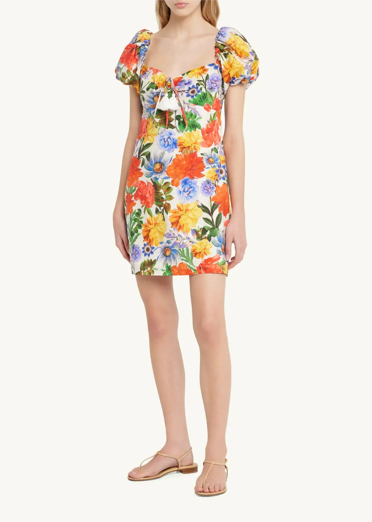 Gigi Dress - Egret Blossoms