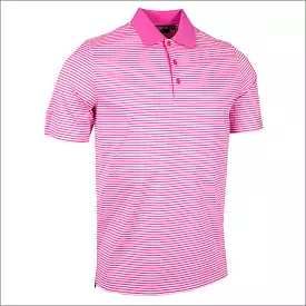 Glenmuir Letham Striped Mercerised Polo Shirt*