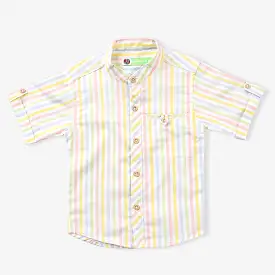 Infant Boys Yarn Dyed Basic Casual Shirt-C.Stripe