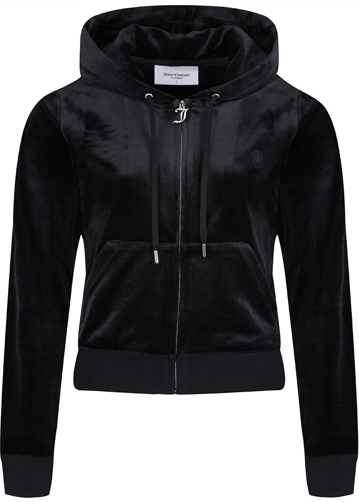 Juicy Couture Robertson Classic Velour Hoodie - black