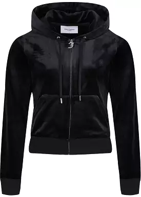 Juicy Couture Robertson Classic Velour Hoodie - black