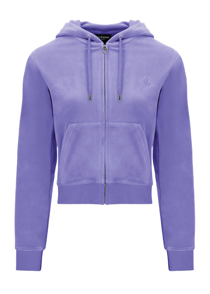 Juicy Couture Robertson Classic Velour Hoodie - Dahlia Purple