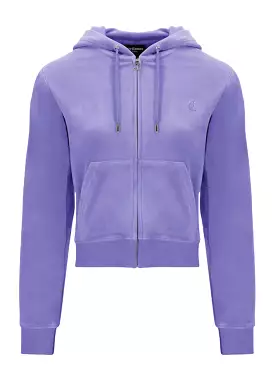 Juicy Couture Robertson Classic Velour Hoodie - Dahlia Purple