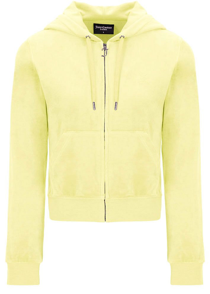 Juicy Couture Robertson Classic Velour Hoodie - yellow pear