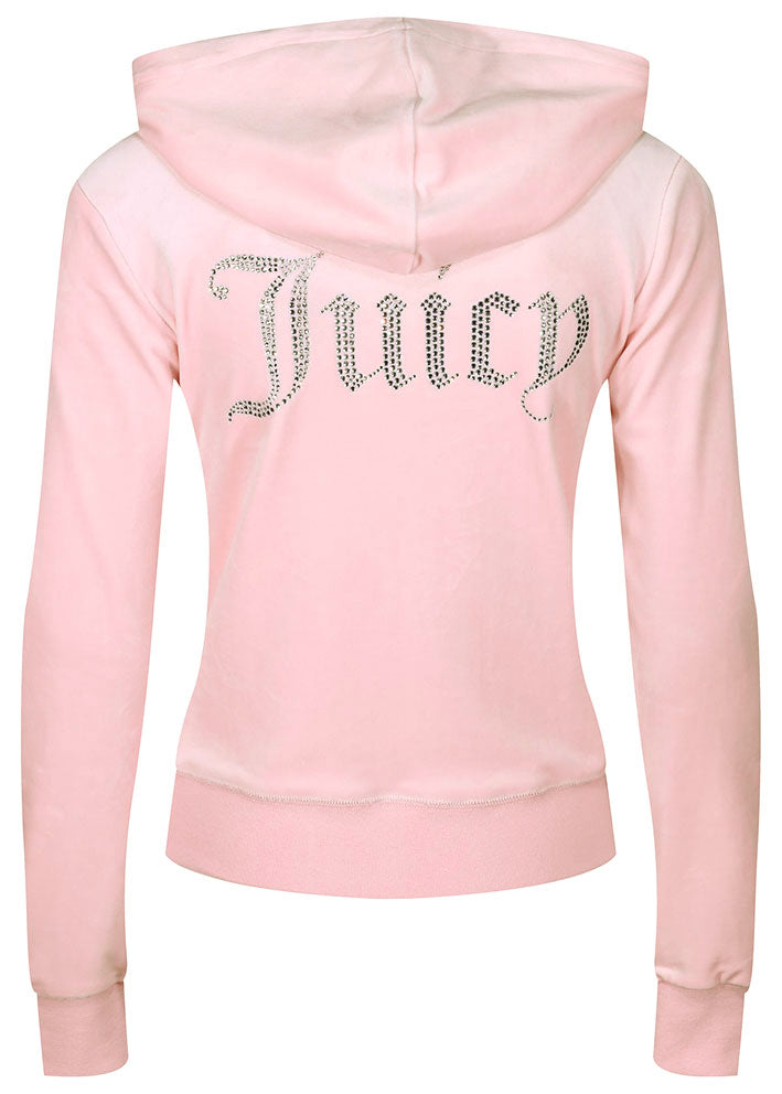 Juicy Couture Robertson Diamante Hoodie - almond blossom