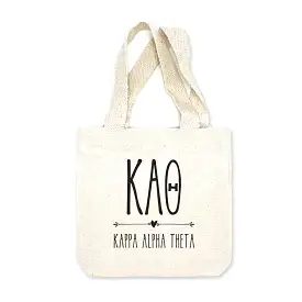 Kappa Alpha Theta Boho Design on Mini Tote Gift Bag