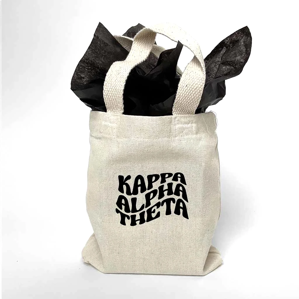 Kappa Alpha Theta Mod Sorority Name Mini Tote Gift Bag