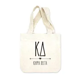 Kappa Delta Boho Design on Mini Tote Gift Bag