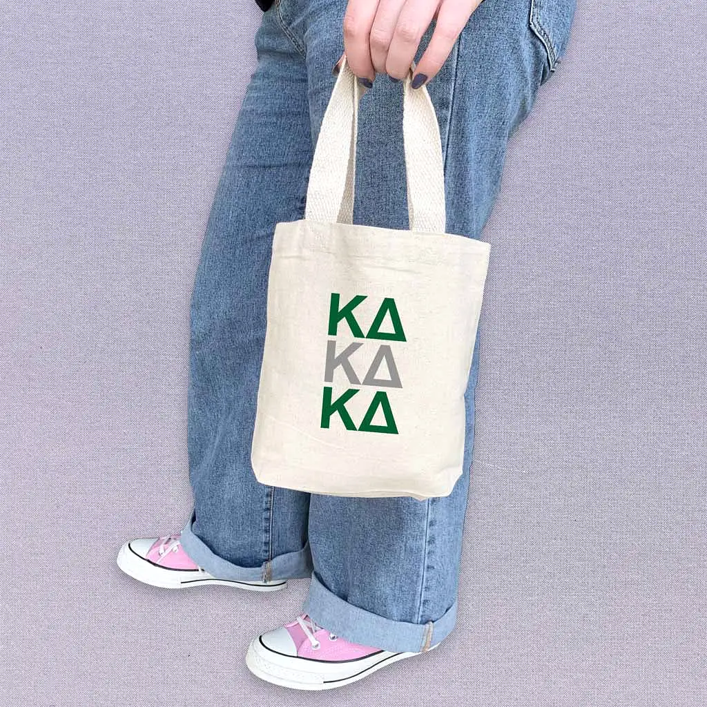 Kappa Delta Sorority Greek Letters Mini Tote Gift Bag