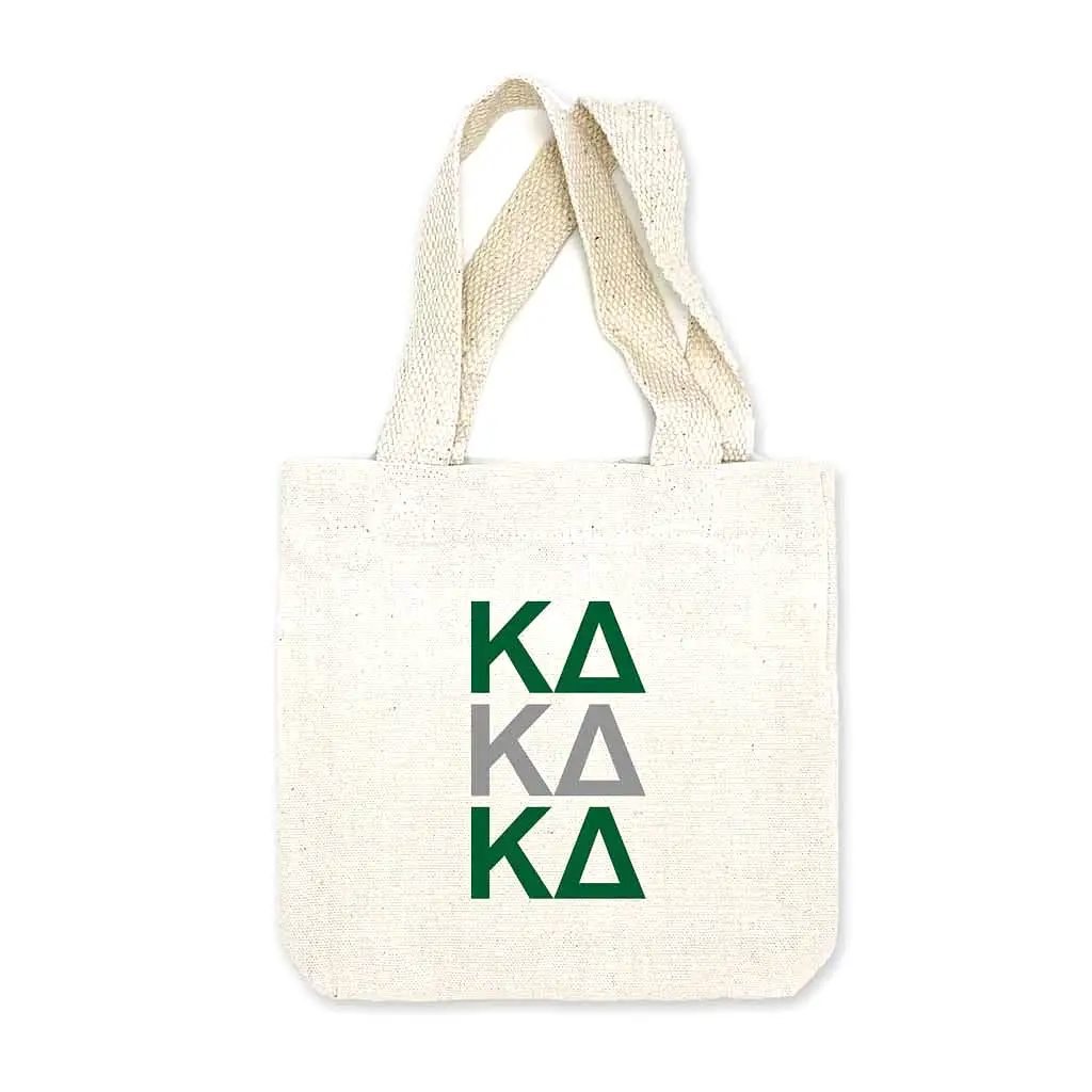 Kappa Delta Sorority Greek Letters Mini Tote Gift Bag