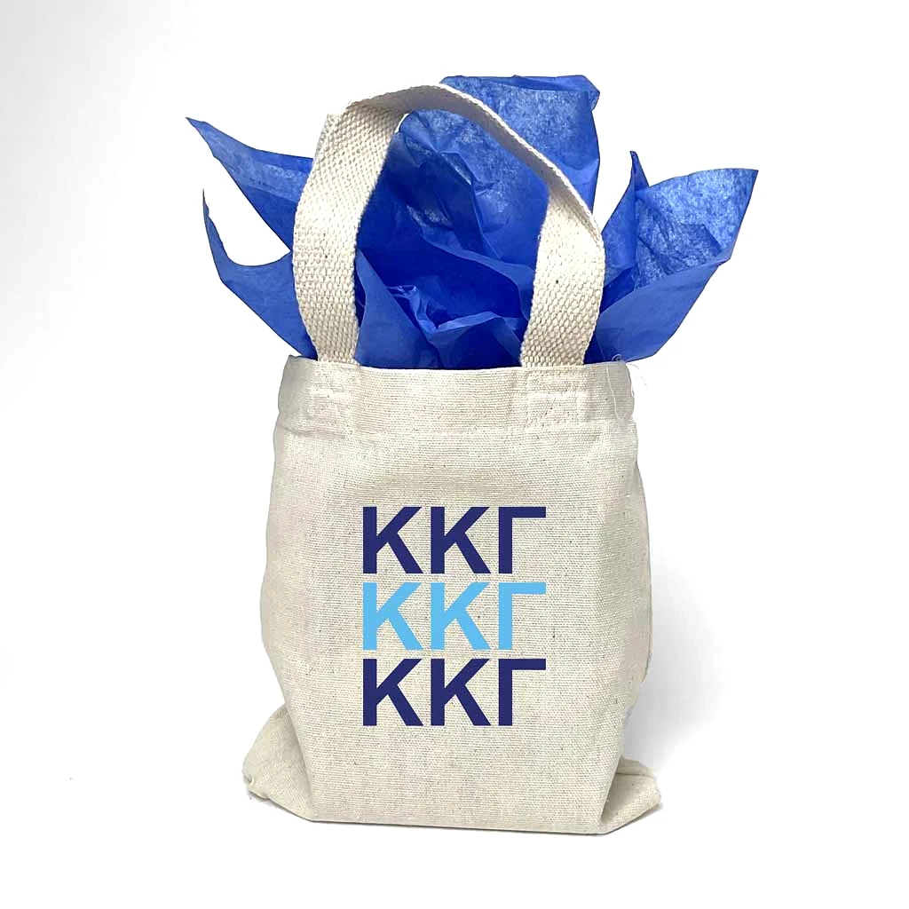 Kappa Kappa Gamma Sorority Greek Letters Mini Tote Gift Bag