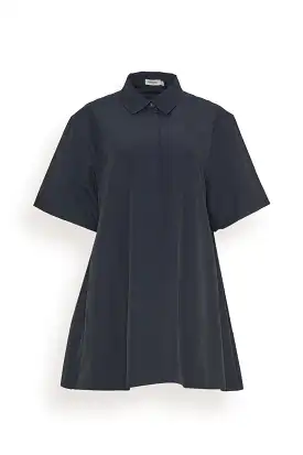 Lucienne Short Sleeve Mini Dress in Midnight