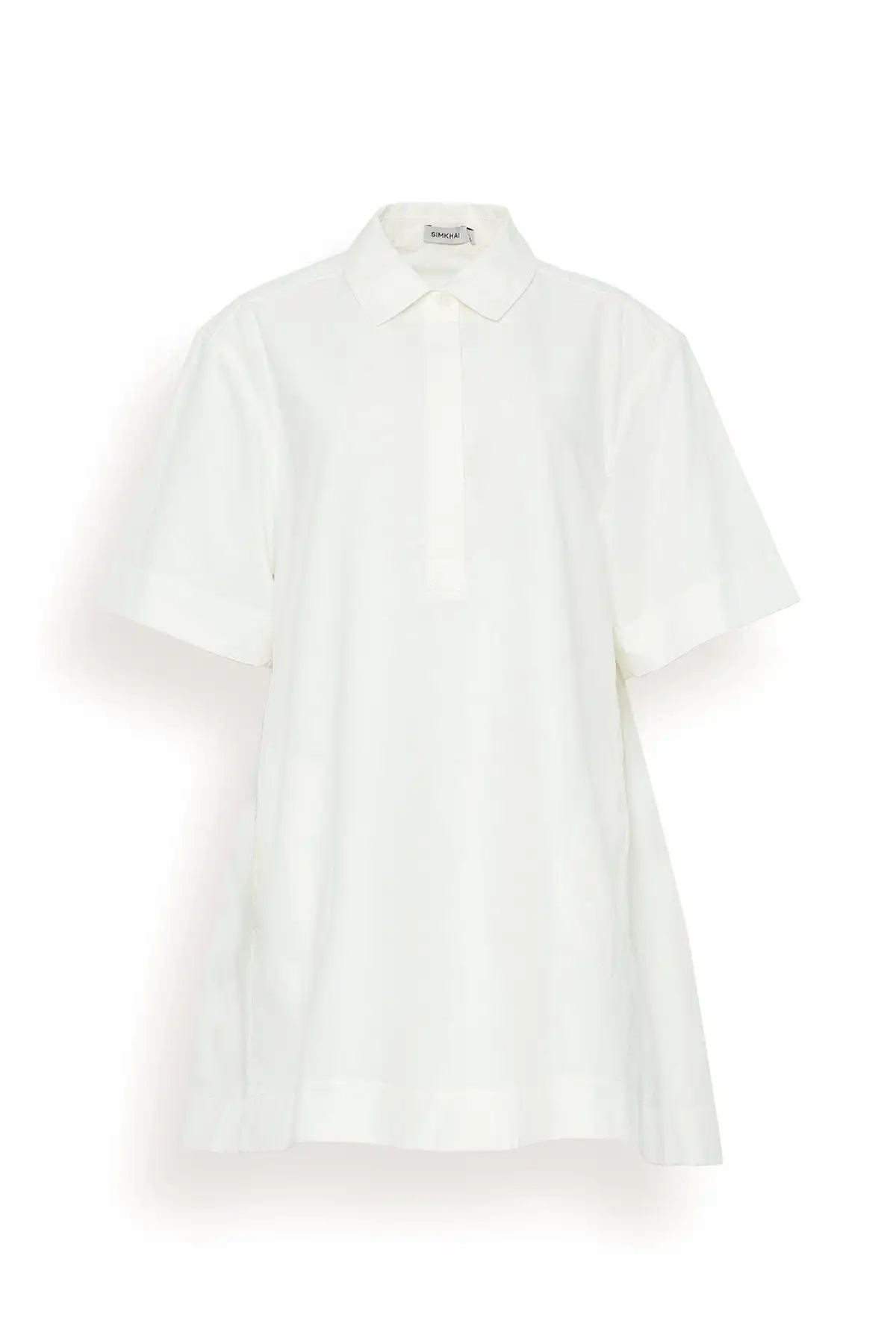 Lucienne Short Sleeve Mini Dress in White