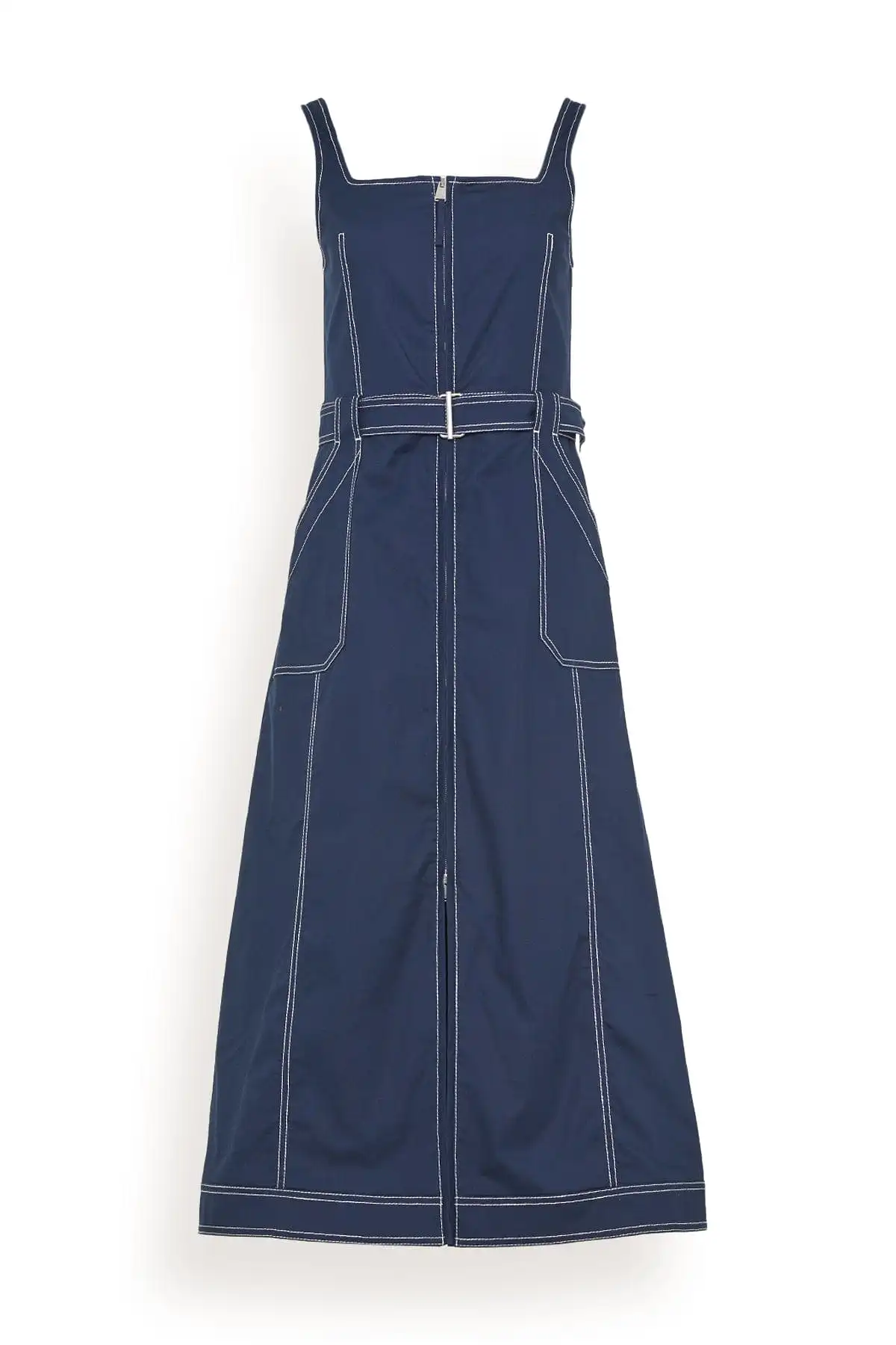 Manson Sleeveless Midi Dress in Midnight