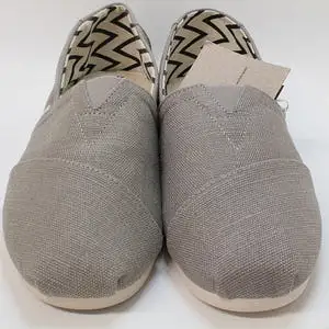 Mens Toms Classic Alpargata Cement Heritage Canvas