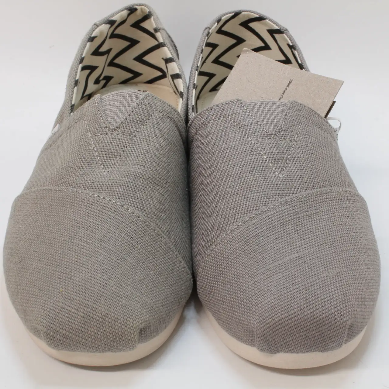 Mens Toms Toms Classic Alpargata Cement Heritage Canvas Uk Size 8