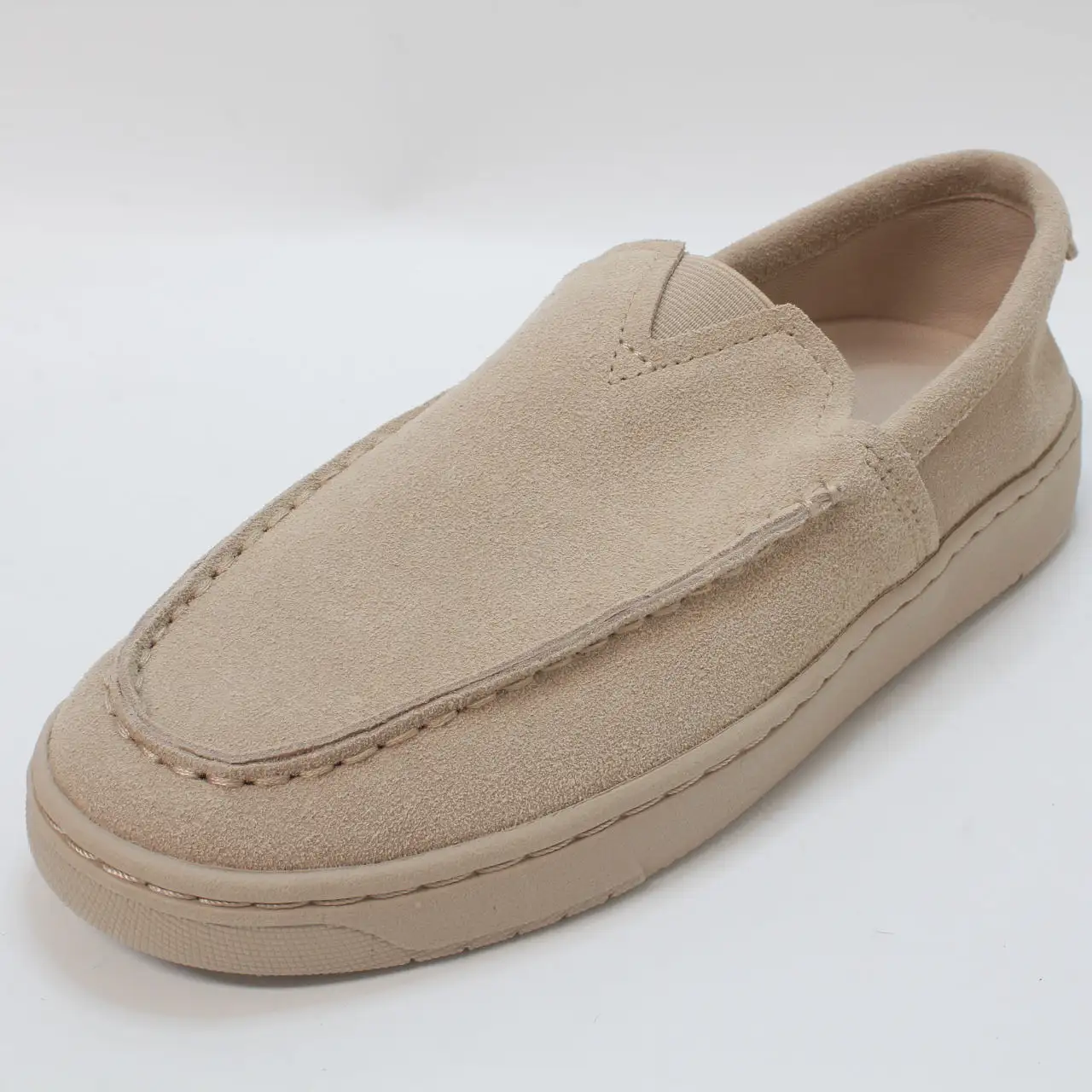 Mens Toms Trvl Lite Loafer Oatmeal Suede