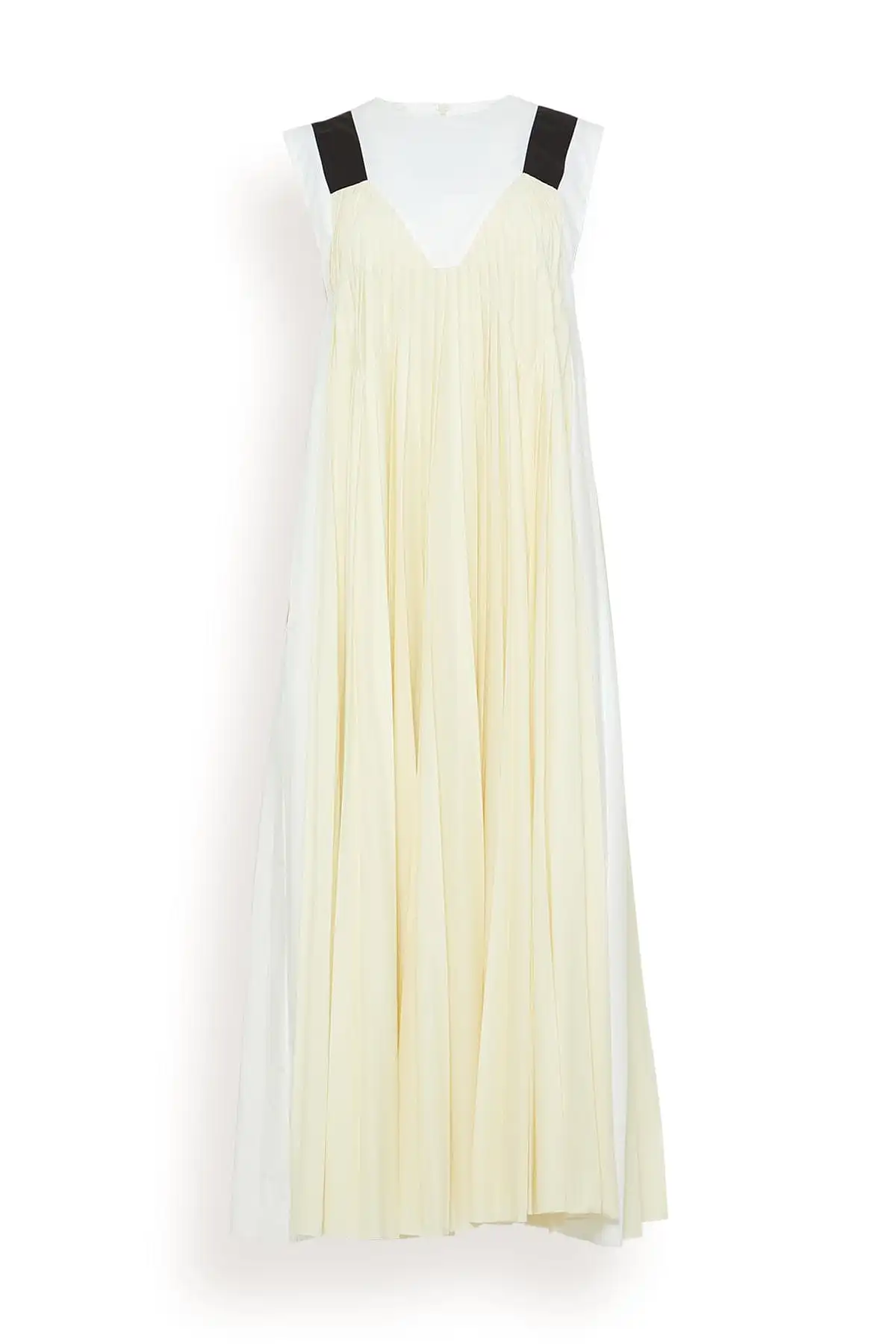 Pleated Dress in Butter