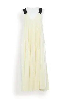 Pleated Dress in Butter