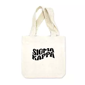 Sigma Kappa Mod Sorority Name Mini Tote Gift Bag