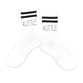 Sigma Kappa Sorority Socks for your Big and Little with Greek Letters on Striped Cotton Crew Socks