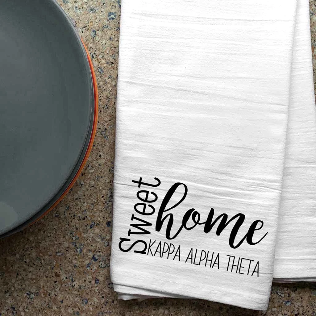 Sweet Home Kappa Alpha Theta Sorority Kitchen Towel