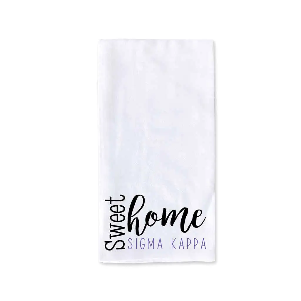 Sweet Home Sigma Kappa Sorority Kitchen Towel