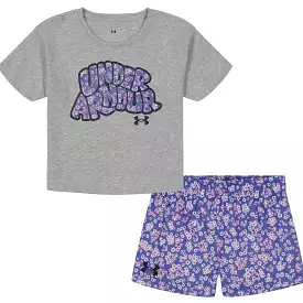 Under Armour Kids Mod Grey Daisy Day Logo Set