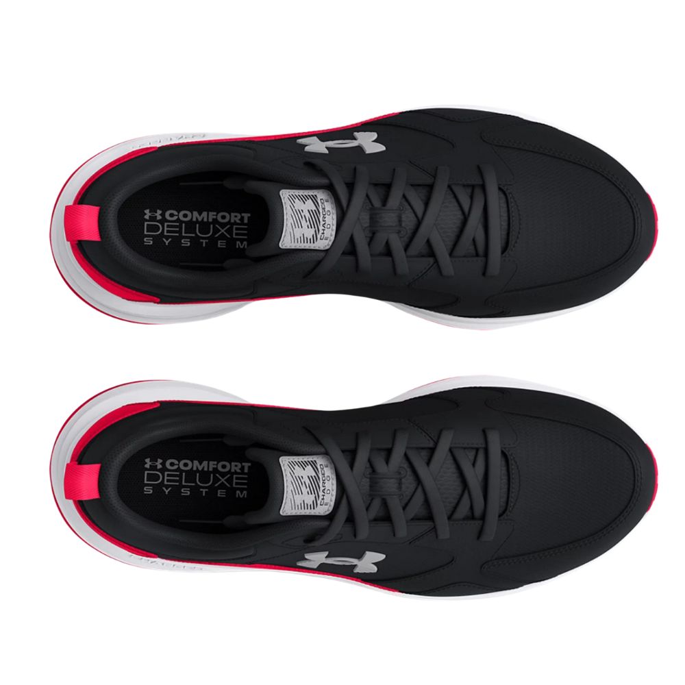 Under Armour Mens UA Charged Edge Training Shoes - Black/Red/Mod Gray