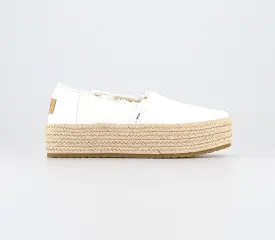 Womens Toms Valencia Espadrille White